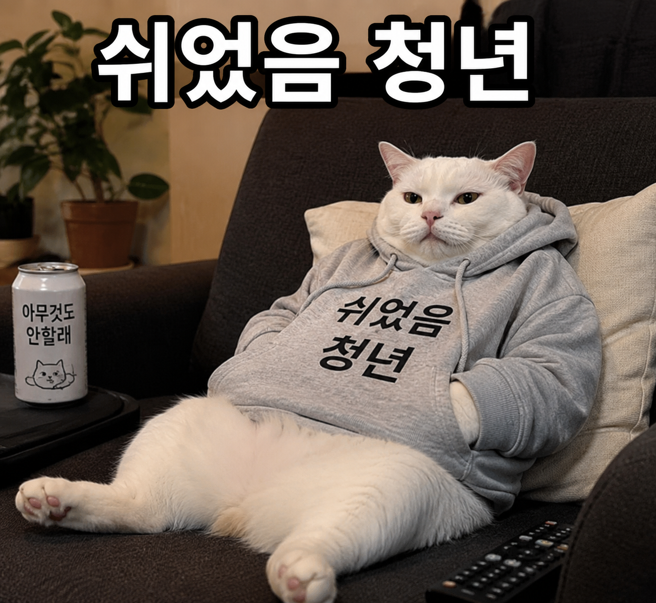 쉬었음 청년 밈 이미지